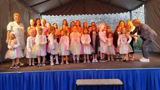 Die Kindertanzgruppen auf der Kerb