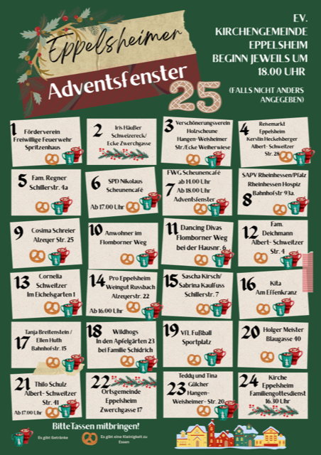 Eppelsheimer Adventsfenster 2025