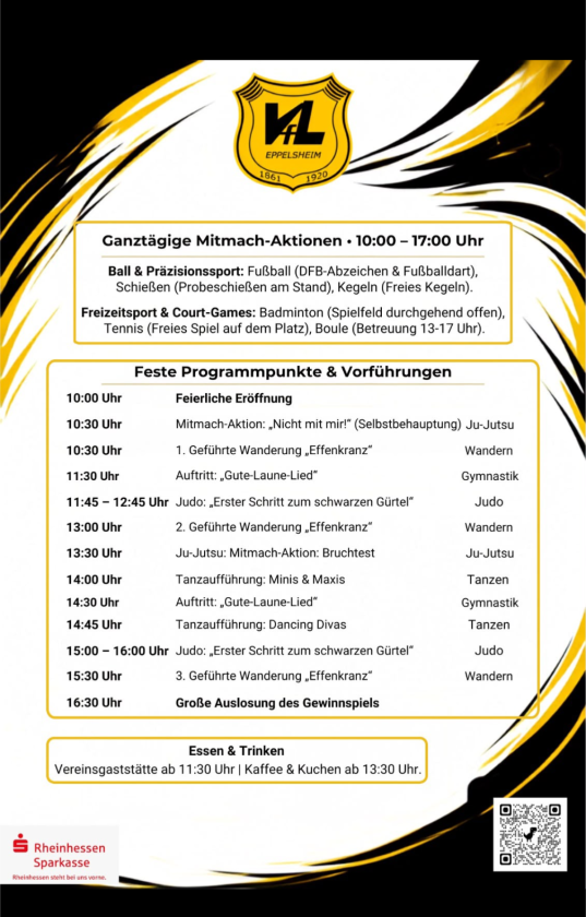 Plakat 2 Tag des VfL Eppelsheim