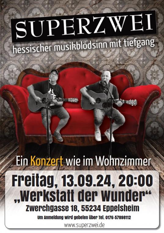 Plakat Konzert Superzwei