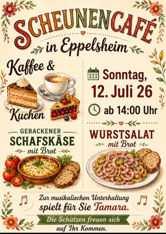 Information zum Schauencafé am 12. Juli 2026