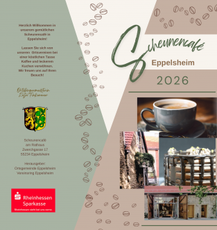 Titelseite des Flyers zum Scheuencafé für 2026